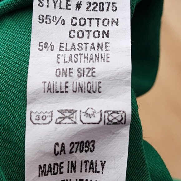 Froccella Kelly Green Cotton V-Neck Asymmetrical Tunic - Picture 6 of 6